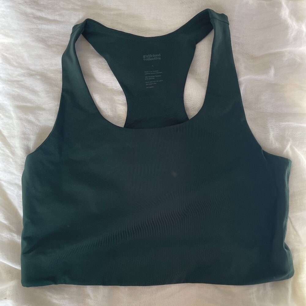 Paloma Racerback Bra Girlfriend Collective Moss L